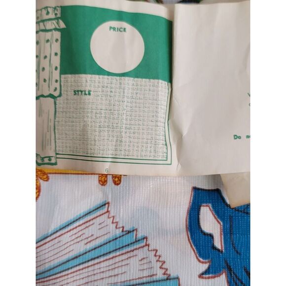 Rare Vintage Plastic Cottage Curtains - Picture 4 of 6